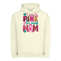 Pigment Pistachio I Wear Pink For My Mom with Butterfly Urban Hoodie - texasbilliewilder