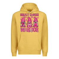 Antique Gold Breast Cancer Warrior Gnomes Premium Hoodie - texasbilliewilder