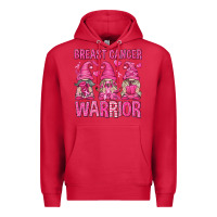 Cardinal Breast Cancer Warrior Gnomes Premium Hoodie - texasbilliewilder
