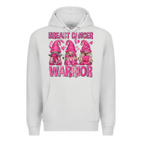 Dove Grey Breast Cancer Warrior Gnomes Premium Hoodie - texasbilliewilder