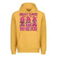 Mustard Breast Cancer Warrior Gnomes Premium Hoodie - texasbilliewilder