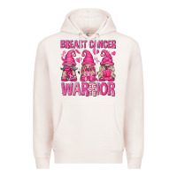Pale Pink Breast Cancer Warrior Gnomes Premium Hoodie - texasbilliewilder