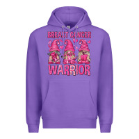 Purple Breast Cancer Warrior Gnomes Premium Hoodie - texasbilliewilder