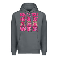 Rock Breast Cancer Warrior Gnomes Premium Hoodie - texasbilliewilder