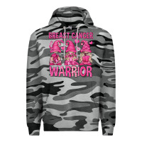 Slate Camo Breast Cancer Warrior Gnomes Premium Hoodie - texasbilliewilder