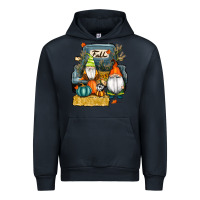 Navy farm truck autumn gnomes Urban Hoodie - RanaPortraitStore