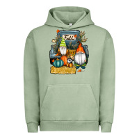 Pigment Oil Green farm truck autumn gnomes Urban Hoodie - RanaPortraitStore