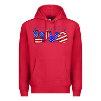 Cardinal love 4th of july Premium Hoodie - Zillion Design Studio