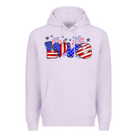 Lilac love 4th of july Premium Hoodie - Zillion Design Studio