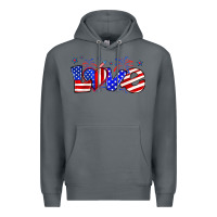 Rock love 4th of july Premium Hoodie - Zillion Design Studio
