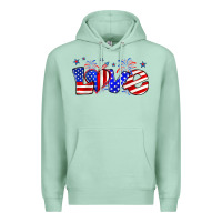 Seafoam love 4th of july Premium Hoodie - Zillion Design Studio