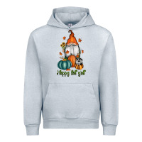 Heather Grey happy fall y'all gnome Urban Hoodie - RanaPortraitStore