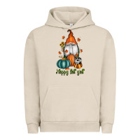 Pigment French Oak happy fall y'all gnome Urban Hoodie - RanaPortraitStore