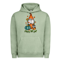 Pigment Oil Green happy fall y'all gnome Urban Hoodie - RanaPortraitStore