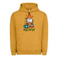 Pigment Peanut Butter happy fall y'all gnome Urban Hoodie - RanaPortraitStore