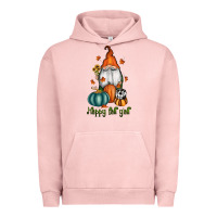 Pigment Salmon happy fall y'all gnome Urban Hoodie - RanaPortraitStore
