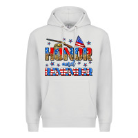 Dove Grey honor and remember Premium Hoodie - Zillion Design Studio