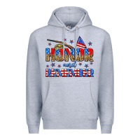 Heather Grey honor and remember Premium Hoodie - Zillion Design Studio