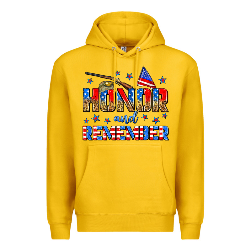 Honor And Remember Premium Hoodie by Zillion Design Studio | Teevron