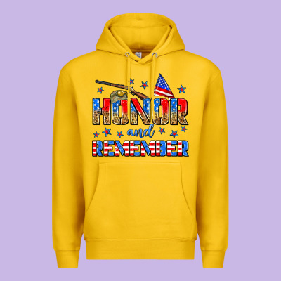Honor And Remember Premium Hoodie Designed By Zillion Design Studio