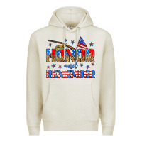 Oatmeal Heather honor and remember Premium Hoodie - Zillion Design Studio