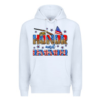 White honor and remember Premium Hoodie - Zillion Design Studio