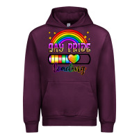 Mauve Wine gay pride loading Urban Hoodie - Zillion Design Studio
