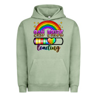 Pigment Oil Green gay pride loading Urban Hoodie - Zillion Design Studio