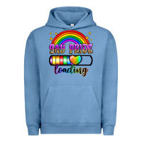 Pigment Pebble Blue gay pride loading Urban Hoodie - Zillion Design Studio