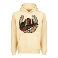 Pina Colada horseshoe cowboy hat Premium Hoodie - RanaPortraitStore