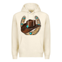 Tofu horseshoe cowboy hat Premium Hoodie - RanaPortraitStore