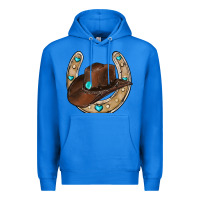 True Royal horseshoe cowboy hat Premium Hoodie - RanaPortraitStore