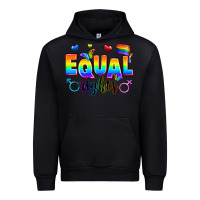 Black equal rights Urban Hoodie - Zillion Design Studio