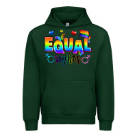 Forest Green equal rights Urban Hoodie - Zillion Design Studio