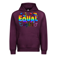 Mauve Wine equal rights Urban Hoodie - Zillion Design Studio