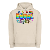 Pigment French Oak equal rights Urban Hoodie - Zillion Design Studio