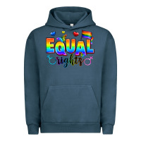 Pigment Midnight Navy equal rights Urban Hoodie - Zillion Design Studio