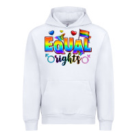 White equal rights Urban Hoodie - Zillion Design Studio