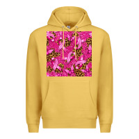 Antique Gold Breast Cancer with Ribbon and Butterfly Premium Hoodie - texasbilliewilder