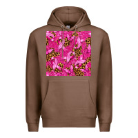 Chestnut Breast Cancer with Ribbon and Butterfly Premium Hoodie - texasbilliewilder