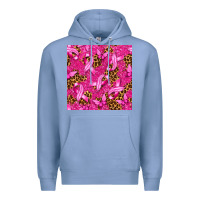 Colony Blue Breast Cancer with Ribbon and Butterfly Premium Hoodie - texasbilliewilder