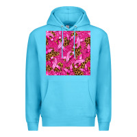 Ocean Blue Breast Cancer with Ribbon and Butterfly Premium Hoodie - texasbilliewilder