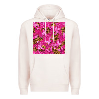 Pale Pink Breast Cancer with Ribbon and Butterfly Premium Hoodie - texasbilliewilder