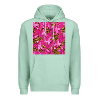 Seafoam Breast Cancer with Ribbon and Butterfly Premium Hoodie - texasbilliewilder