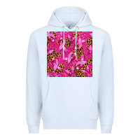 White Breast Cancer with Ribbon and Butterfly Premium Hoodie - texasbilliewilder