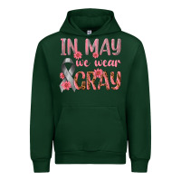 Forest Green In May We Wear Gray Urban Hoodie - texasbilliewilder