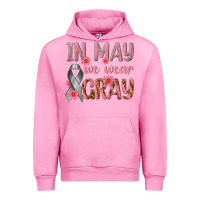 Fuchsia Pink In May We Wear Gray Urban Hoodie - texasbilliewilder