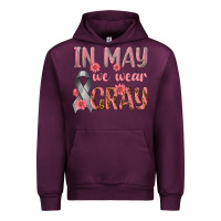 Mauve Wine In May We Wear Gray Urban Hoodie - texasbilliewilder
