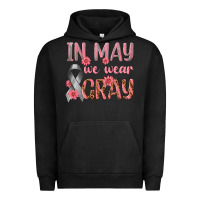 Pigment Black In May We Wear Gray Urban Hoodie - texasbilliewilder