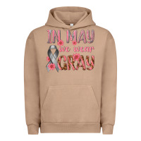 Pigment Burro In May We Wear Gray Urban Hoodie - texasbilliewilder